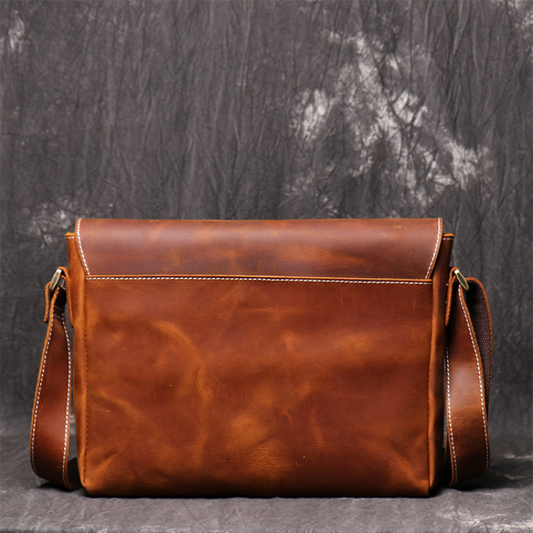 Valen - Genuine Cowhide Leather Messenger Bag