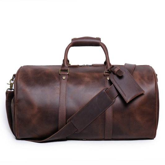 Darius - Genuine Cowhide Leather Duffel Bag