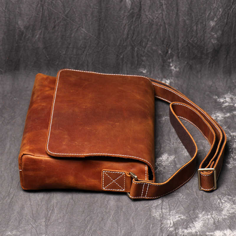 Valen - Genuine Cowhide Leather Messenger Bag