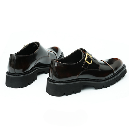 Perrin - Cowhide Monk Strap Shoes