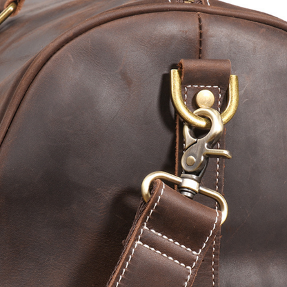 Elarae - Genuine Cowhide Leather Duffel Bag