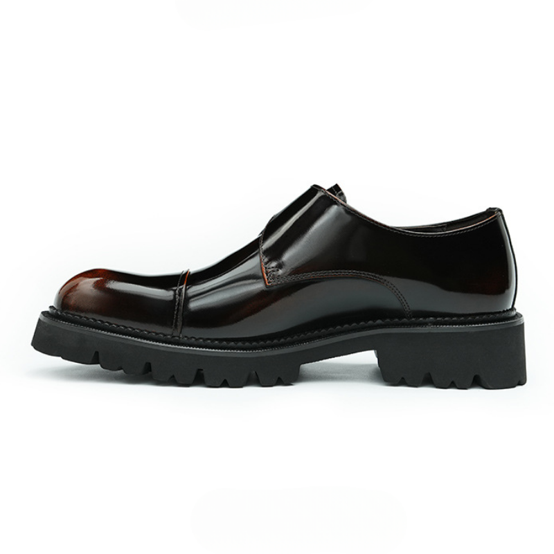 Perrin - Cowhide Monk Strap Shoes