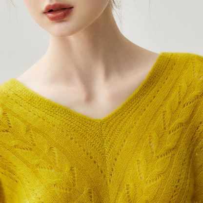 Elaren - Merino Wool & Cashmere Knit Sweater