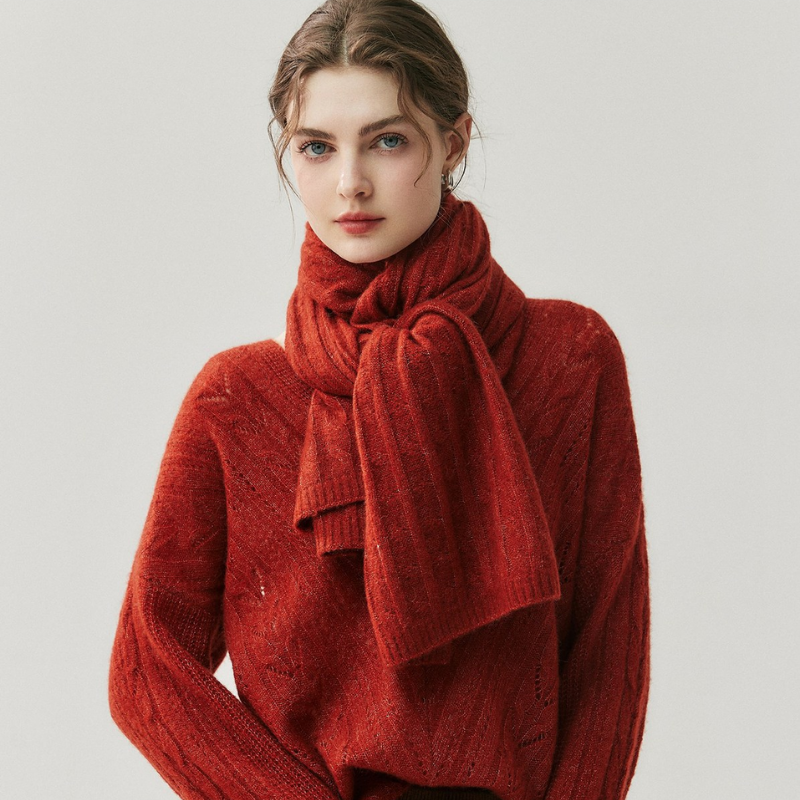 Elaren - Merino Wool & Cashmere Knit Sweater