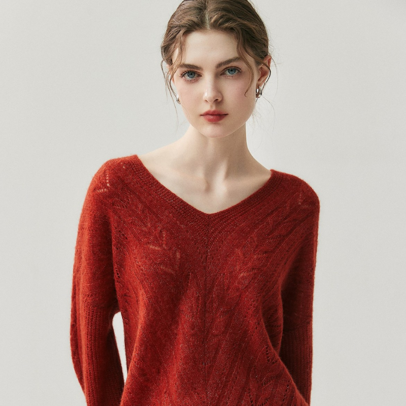 Elaren - Merino Wool & Cashmere Knit Sweater