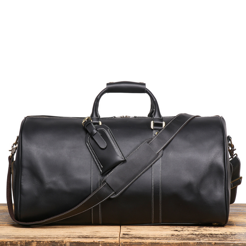 Elarae - Genuine Cowhide Leather Duffel Bag