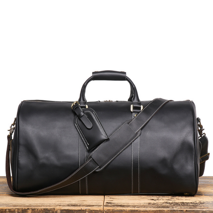 Elarae - Genuine Cowhide Leather Duffel Bag