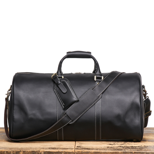 Elarae - Genuine Cowhide Leather Duffel Bag