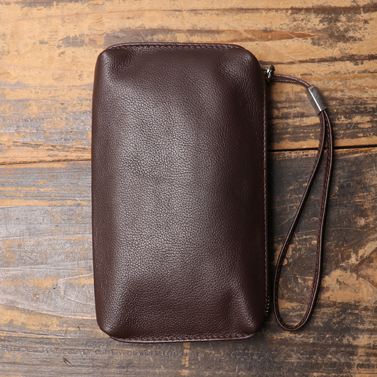 Ameliora - Genuine Cowhide Leather Wristlet