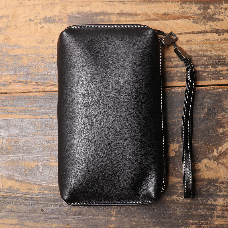 Ameliora - Genuine Cowhide Leather Wristlet