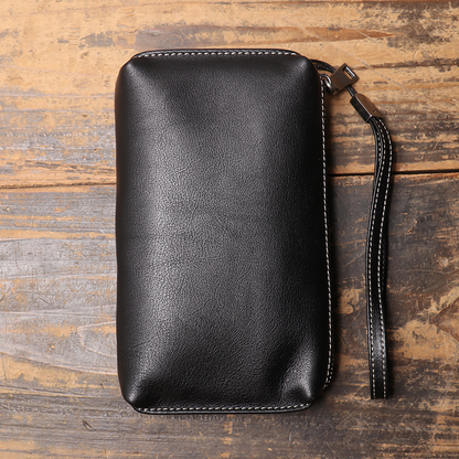 Ameliora - Genuine Cowhide Leather Wristlet
