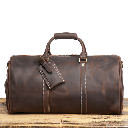 Elarae - Genuine Cowhide Leather Duffel Bag