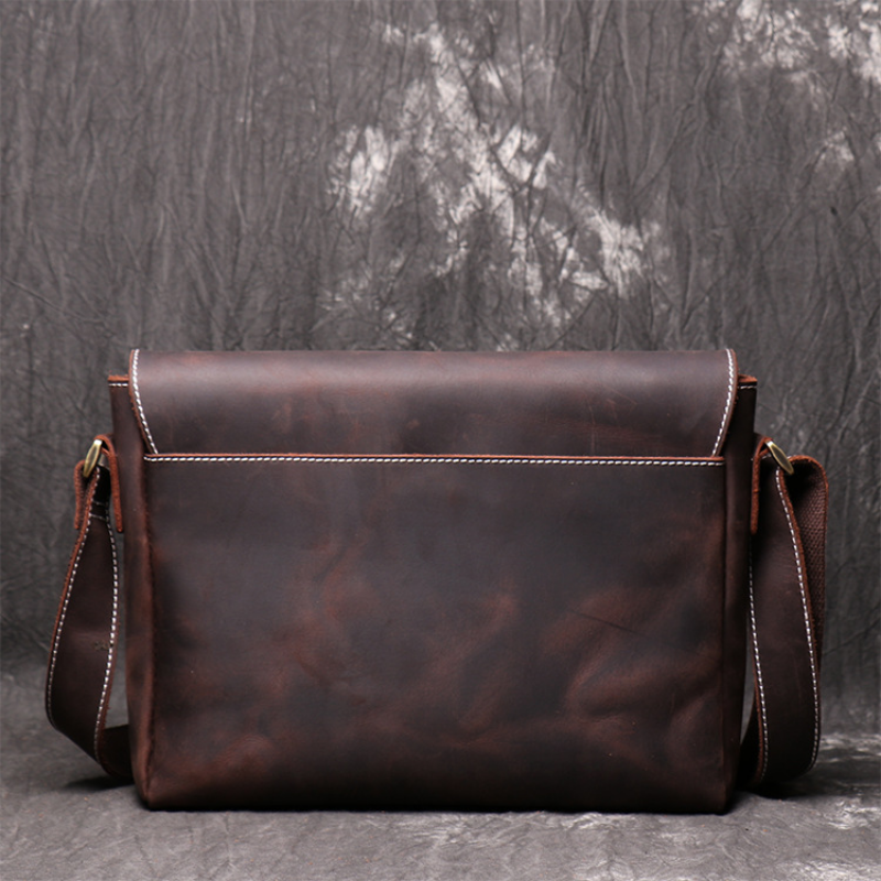 Valen - Genuine Cowhide Leather Messenger Bag