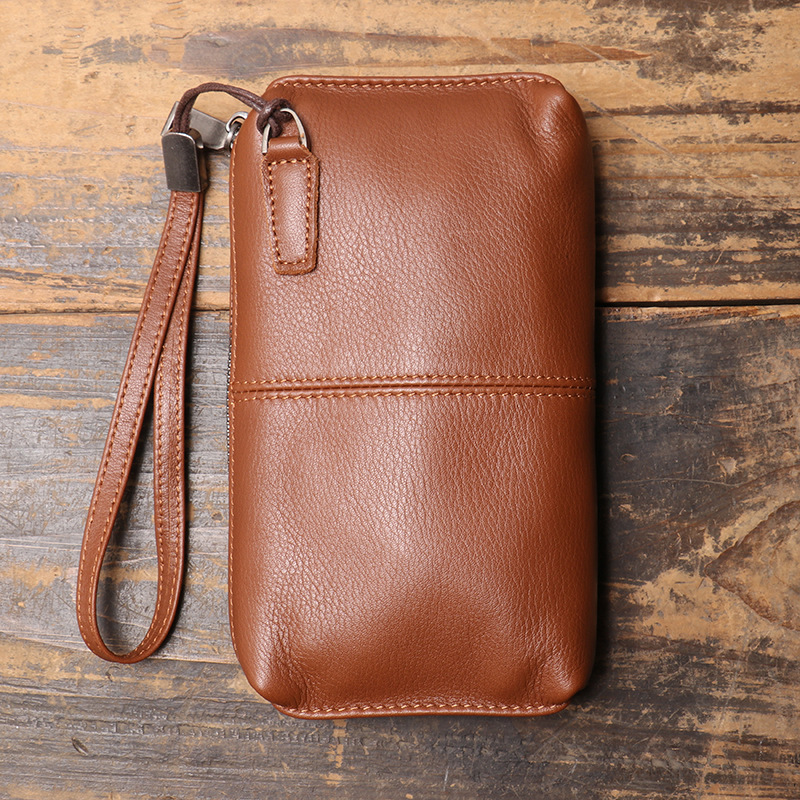 Ameliora - Genuine Cowhide Leather Wristlet