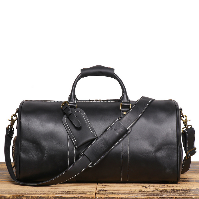 Elarae - Genuine Cowhide Leather Duffel Bag