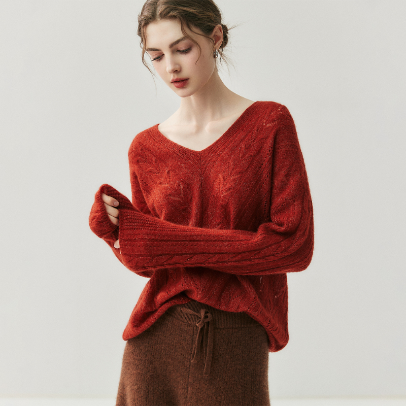 Elaren - Merino Wool & Cashmere Knit Sweater