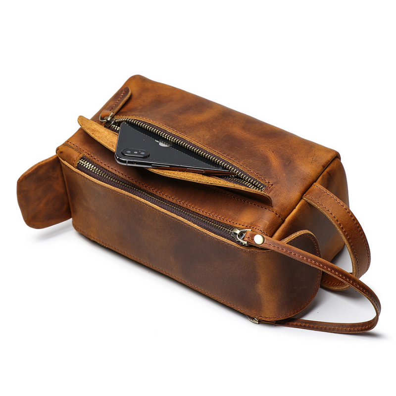 Caelum - Genuine Cowhide Leather Dopp Kit