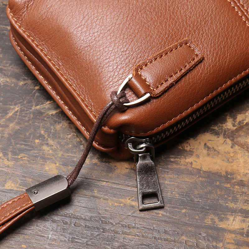 Ameliora - Genuine Cowhide Leather Wristlet