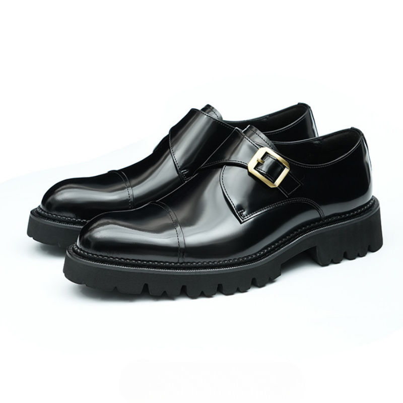 Perrin - Cowhide Monk Strap Shoes