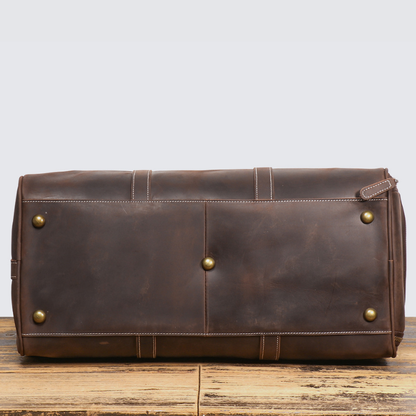 Elarae - Genuine Cowhide Leather Duffel Bag