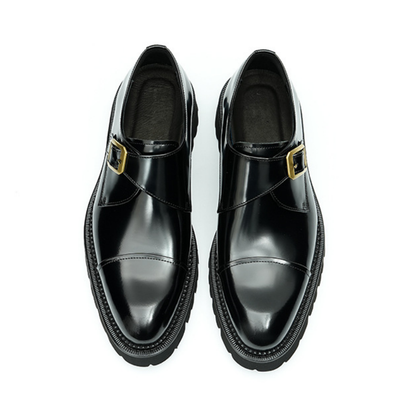 Perrin - Cowhide Monk Strap Shoes