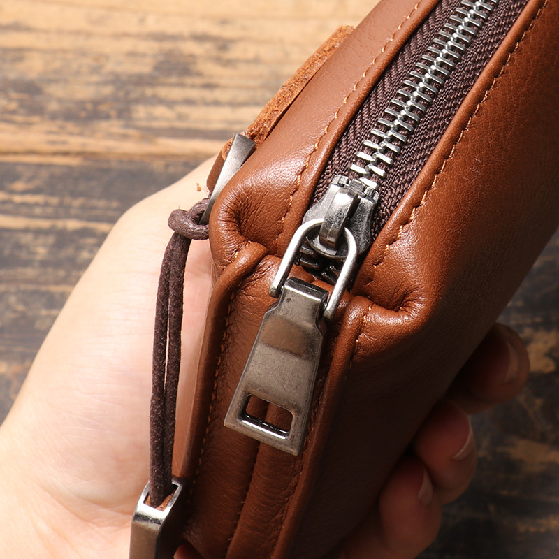 Ameliora - Genuine Cowhide Leather Wristlet