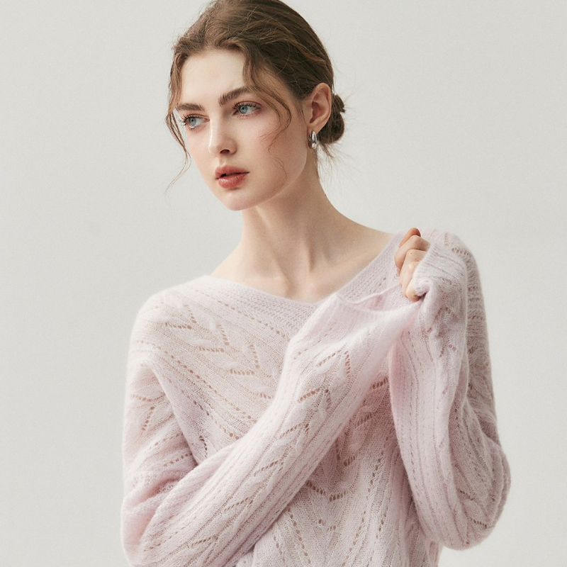 Elaren - Merino Wool & Cashmere Knit Sweater