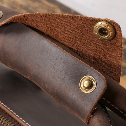 Elarae - Genuine Cowhide Leather Duffel Bag