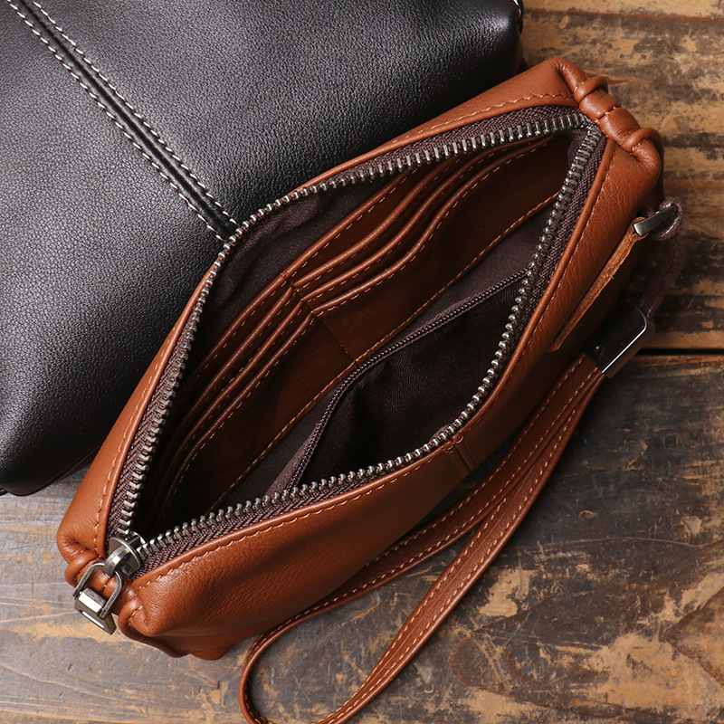 Ameliora - Genuine Cowhide Leather Wristlet